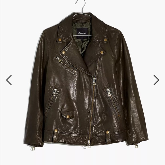 Madewell Jackets & Coats Madewell Washed Leather Oversized